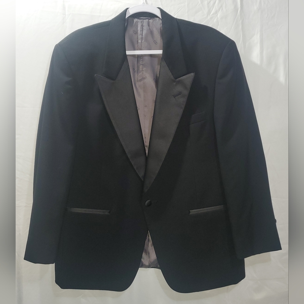 The Christian Dior Le Connaisseur Formal Tuxedo Jacket Black 42S